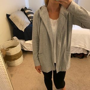 Cozy Grey Hooded Sweater